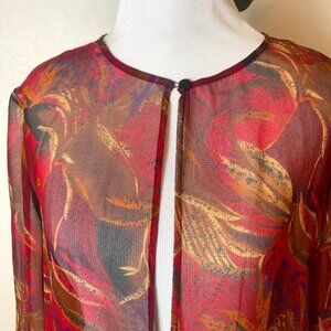 Long sleeve sheer cover up